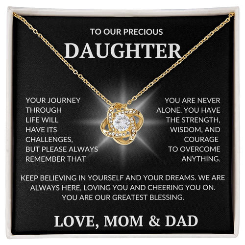 Daughter's Dazzle Gift Necklace | From Mom & Dad