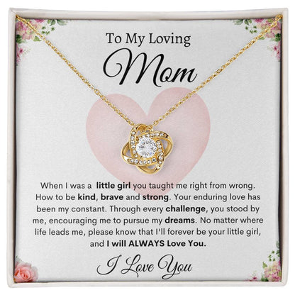 My Loving Mom | Love Knot Necklace | Mother's Day