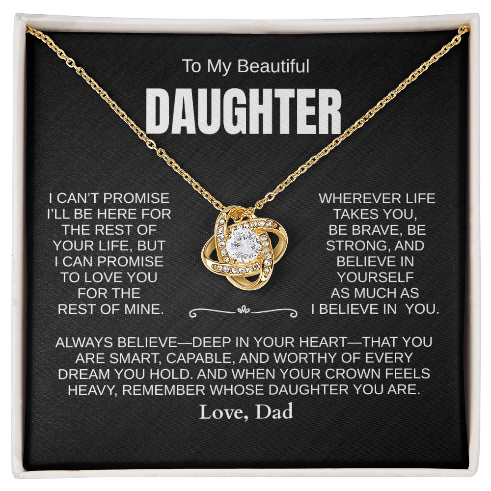 Beautiful Daughter Necklace, ALWAYS BELIEVE [PERSONALIZED]