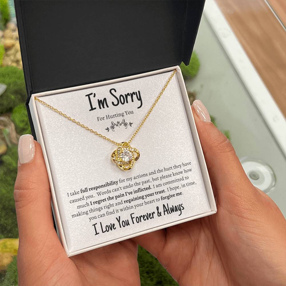 I'm Sorry for Hurting You | Love Knot Necklace