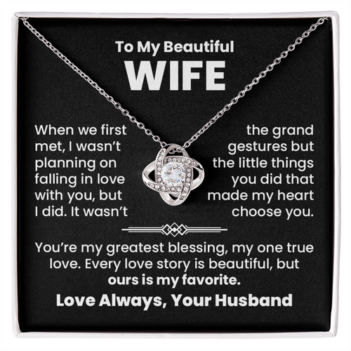 To My Wife, Wasn't  Planning | Necklace