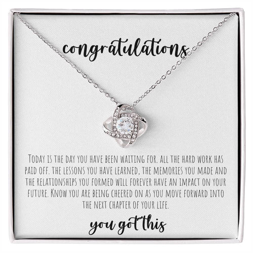 Congratulations | Graduation Love Knot Necklace