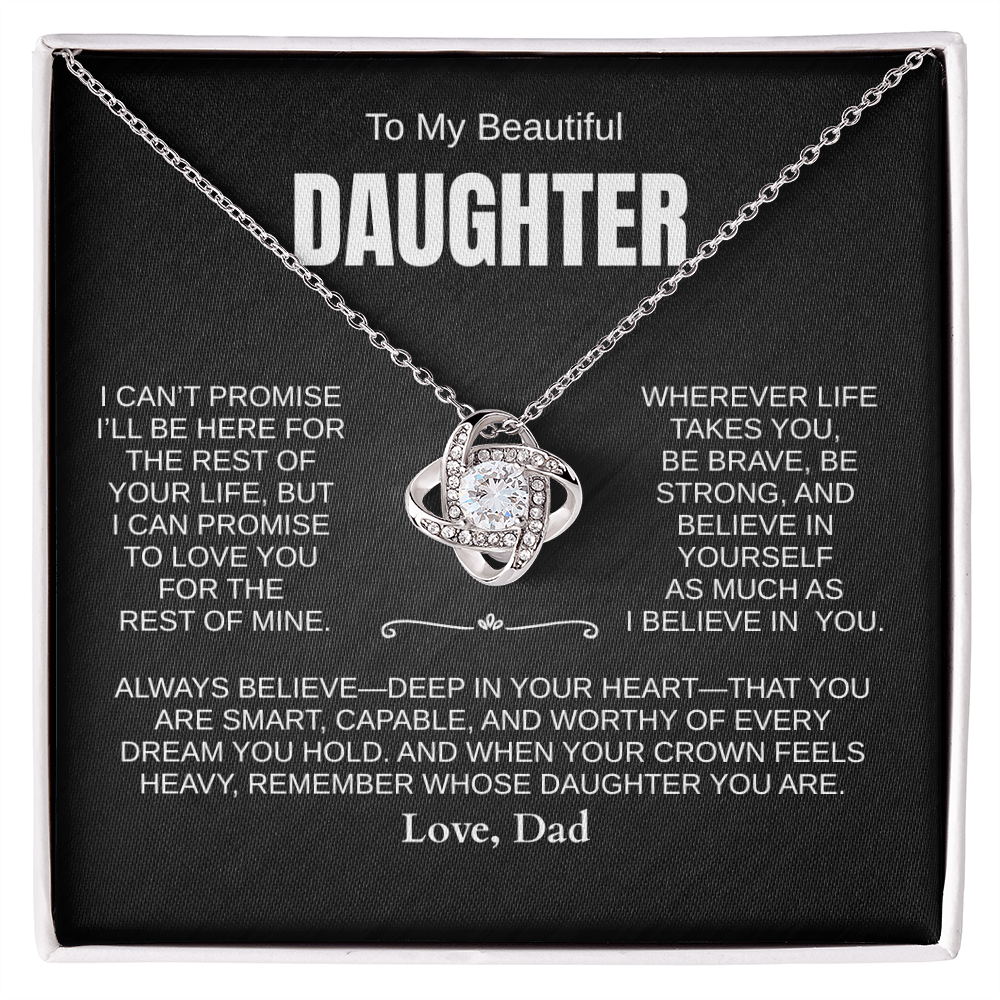 Beautiful Daughter Necklace, ALWAYS BELIEVE [PERSONALIZED]