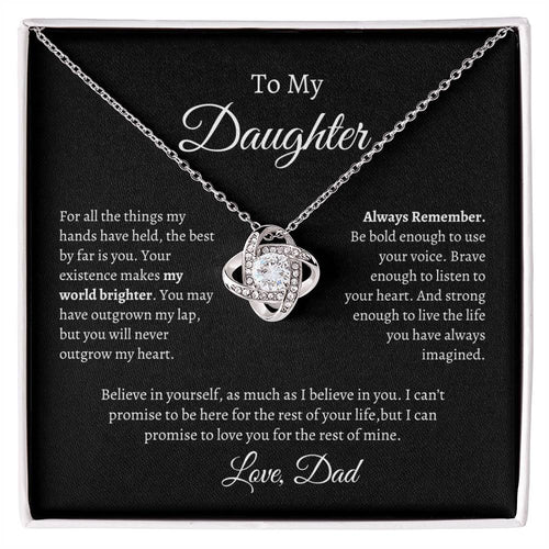The Things My Hands Have Held | To My Daughter from Dad Necklace