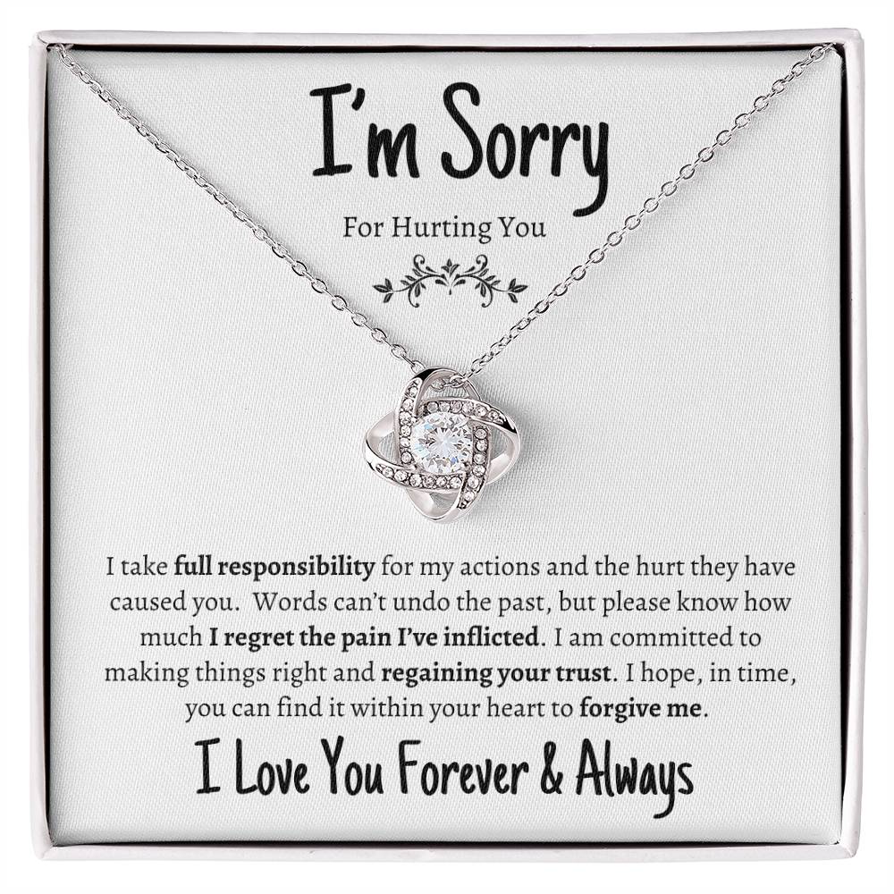 I'm Sorry for Hurting You | Love Knot Necklace