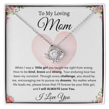 My Loving Mom | Love Knot Necklace | Mother's Day