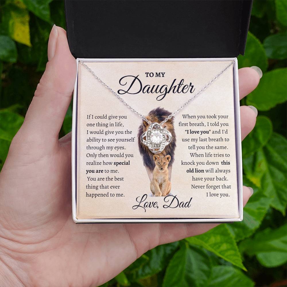 To My Daughter – “This Old Lion” Necklace (From Dad)