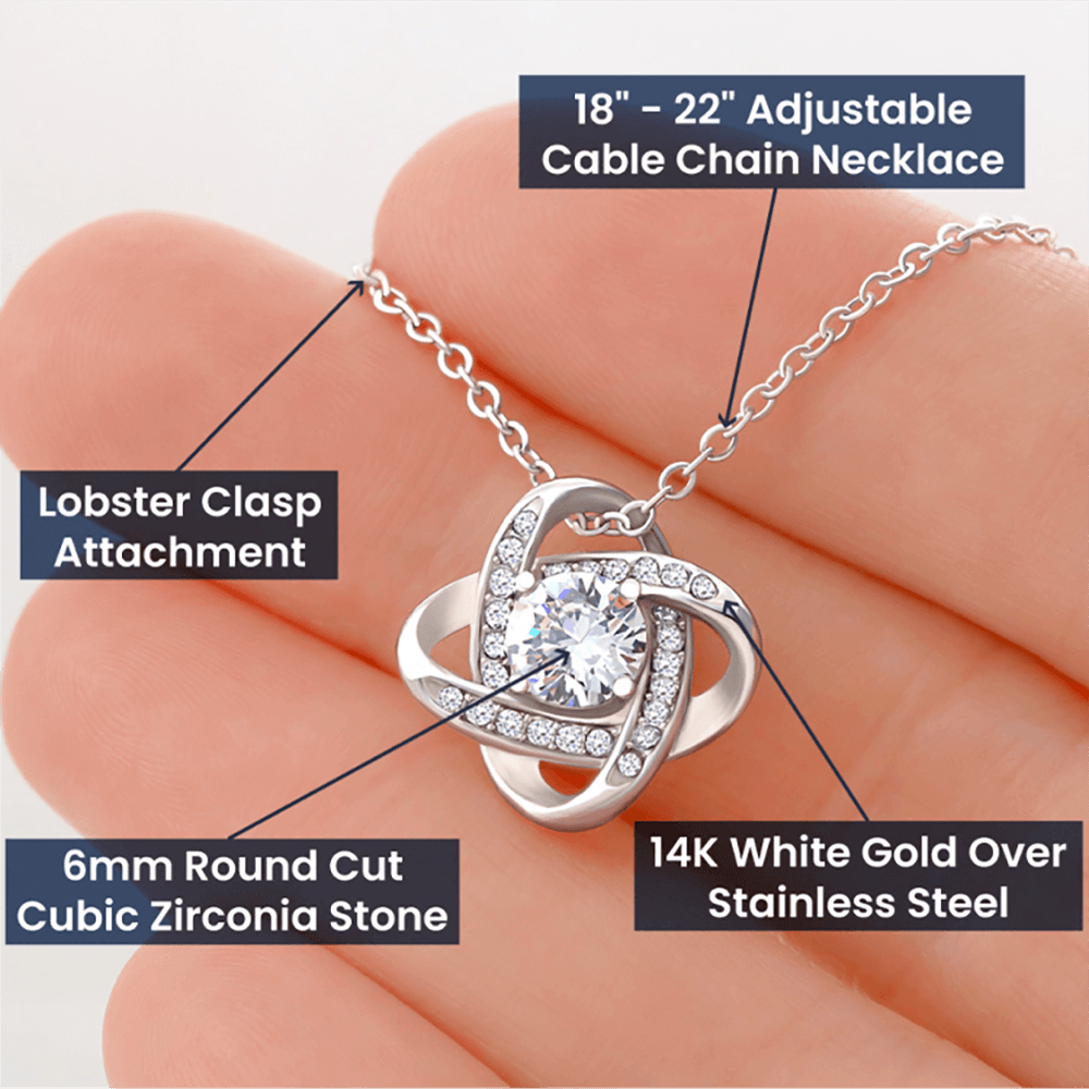 Unique Personalized Gift for Mom "Without You, There is No Me" Necklace