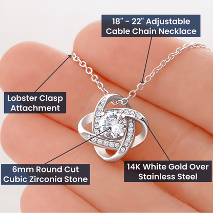 Unique Personalized Gift for Mom "Without You, There is No Me" Necklace