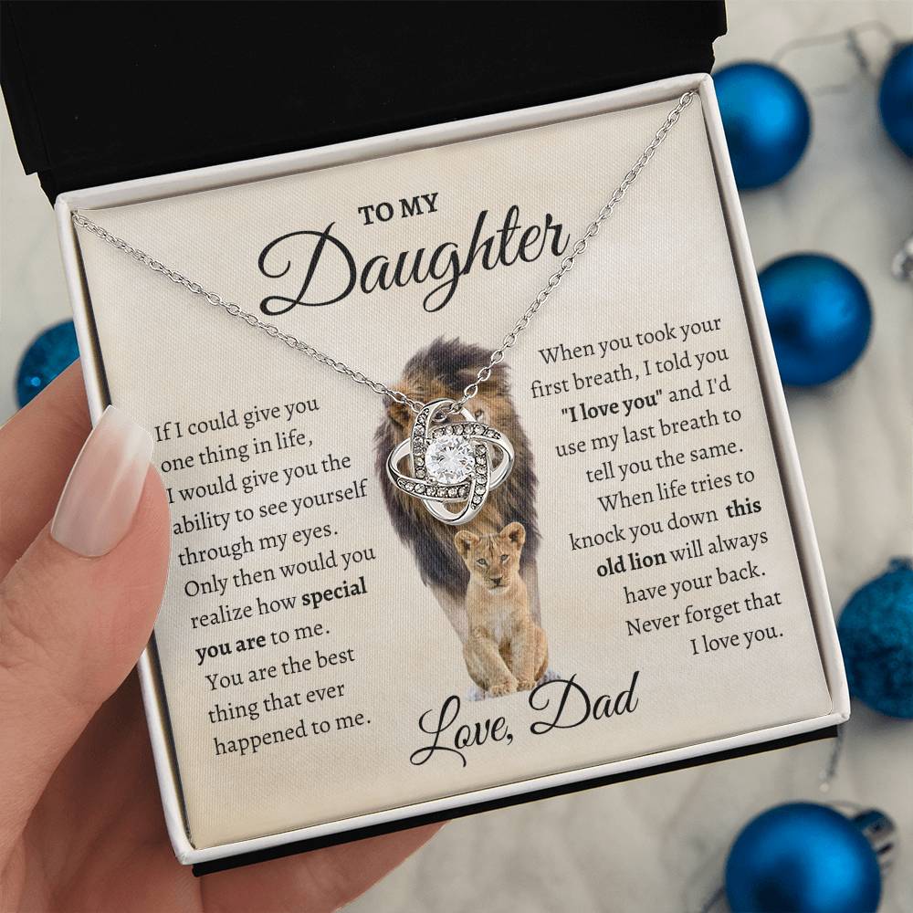 To My Daughter – “This Old Lion” Necklace (From Dad)