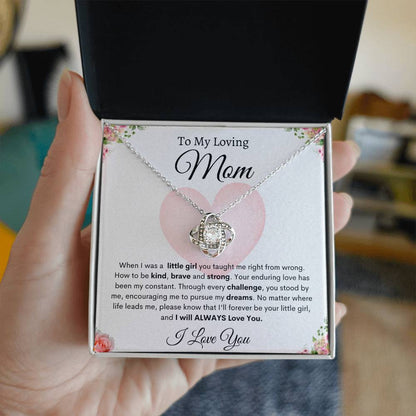 My Loving Mom | Love Knot Necklace | Mother's Day