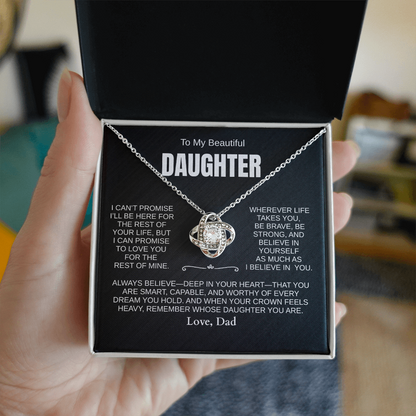 Beautiful Daughter Necklace, ALWAYS BELIEVE [PERSONALIZED]