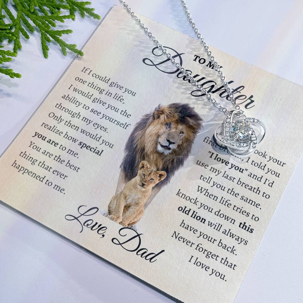 To My Daughter – “This Old Lion” Necklace (From Dad)