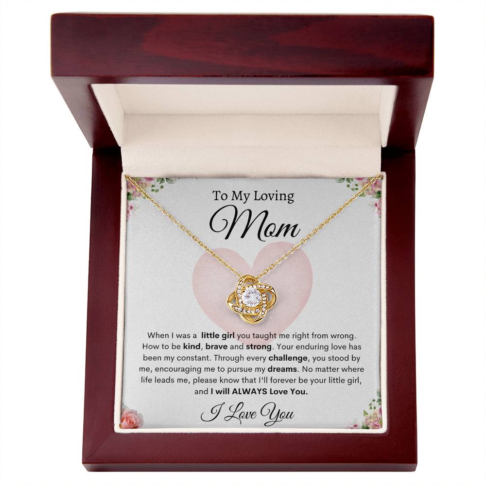 My Loving Mom | Love Knot Necklace | Mother's Day