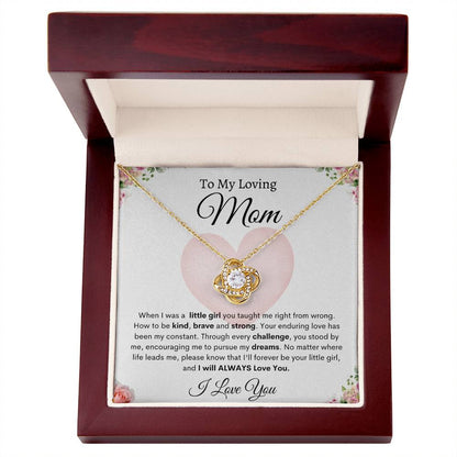 My Loving Mom | Love Knot Necklace | Mother's Day
