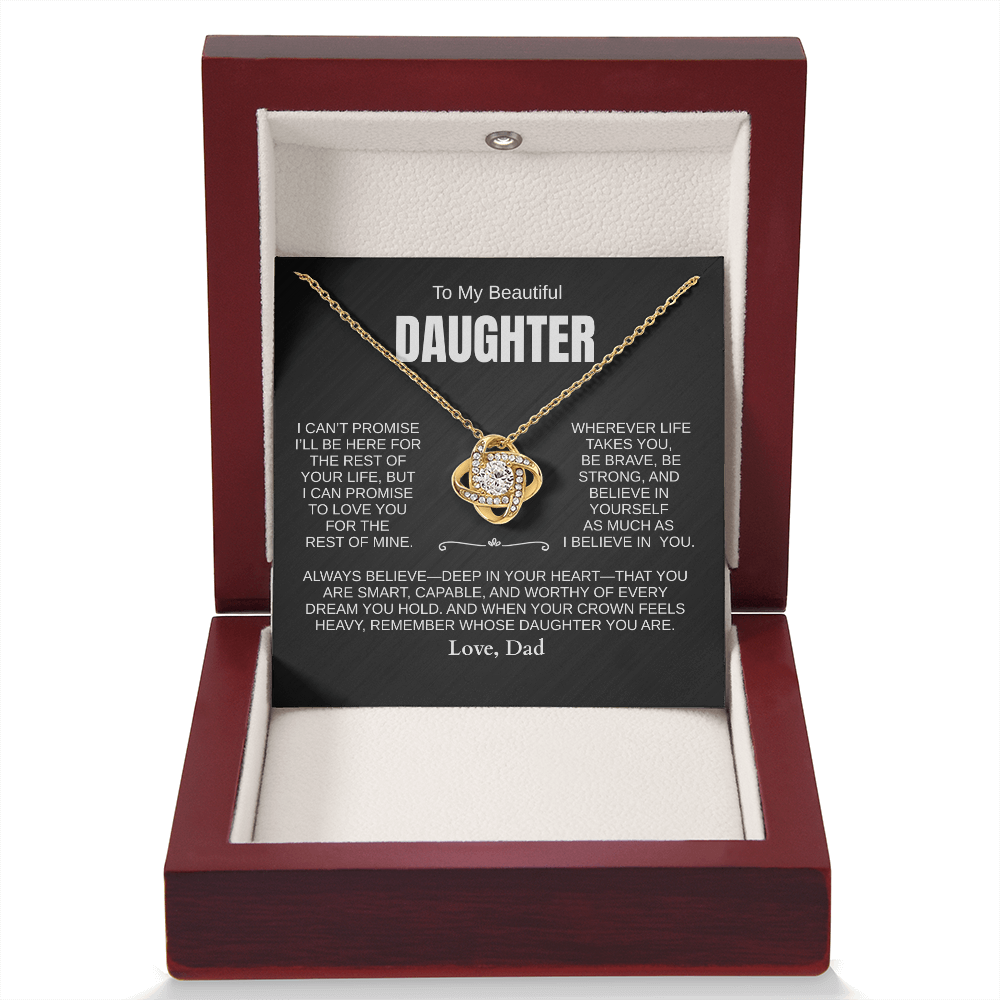 Beautiful Daughter Necklace, ALWAYS BELIEVE [PERSONALIZED]