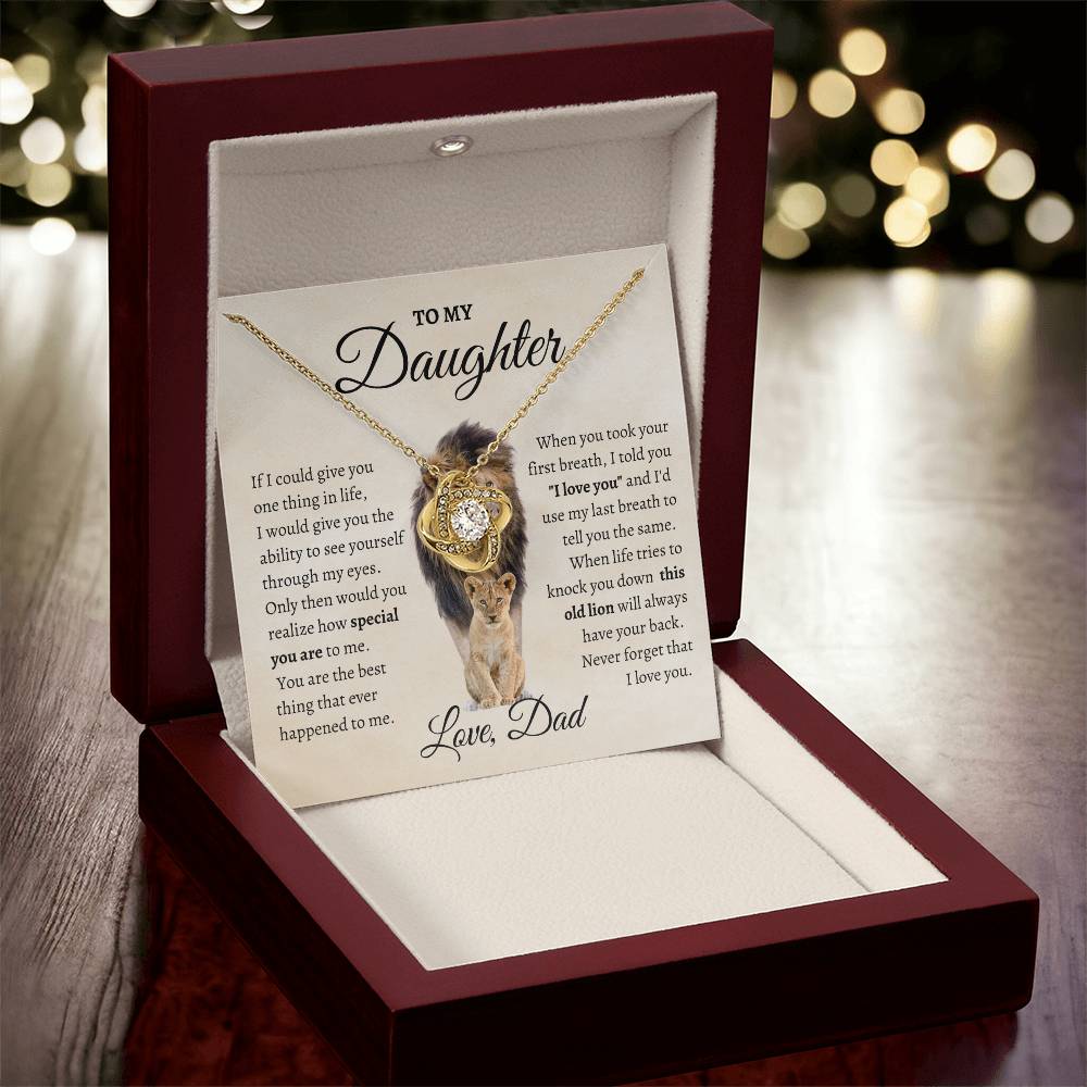 To My Daughter – “This Old Lion” Necklace (From Dad)
