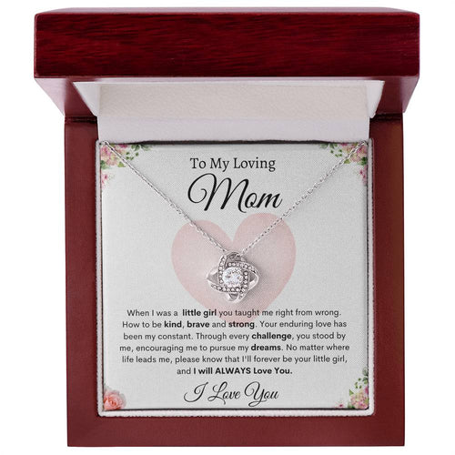 My Loving Mom | Love Knot Necklace | Mother's Day