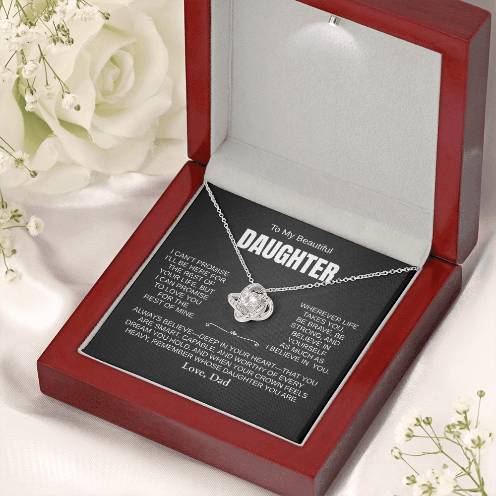 Beautiful Daughter Necklace, ALWAYS BELIEVE [PERSONALIZED]