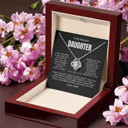 Beautiful Daughter Necklace, ALWAYS BELIEVE [PERSONALIZED]