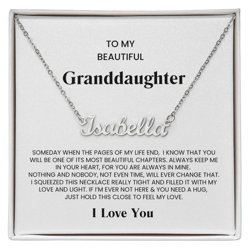 Granddaughter Name Necklace