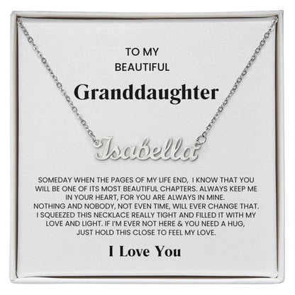 Granddaughter Name Necklace