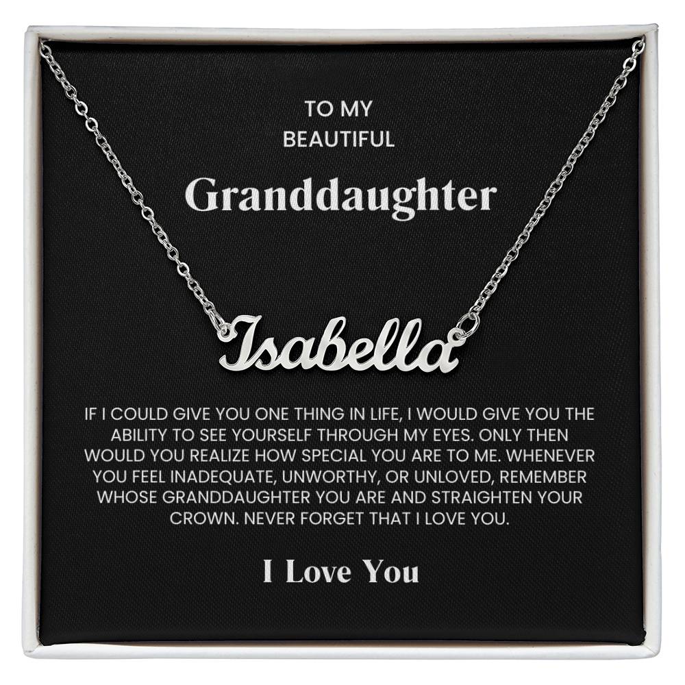 Granddaughter Name Necklace