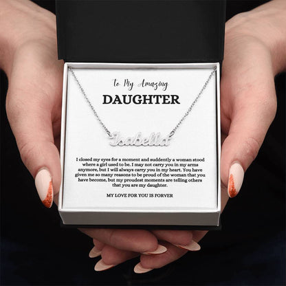 To My Amazing Daughter | Name Necklace