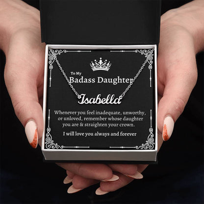 To My Badass Daughter | Name Necklace