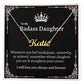 To My Badass Daughter | Name Necklace
