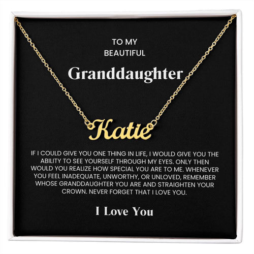 Granddaughter Name Necklace