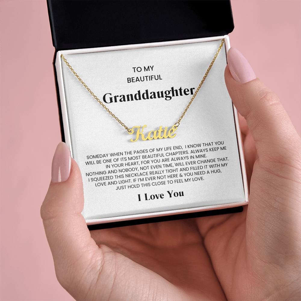 Granddaughter Name Necklace