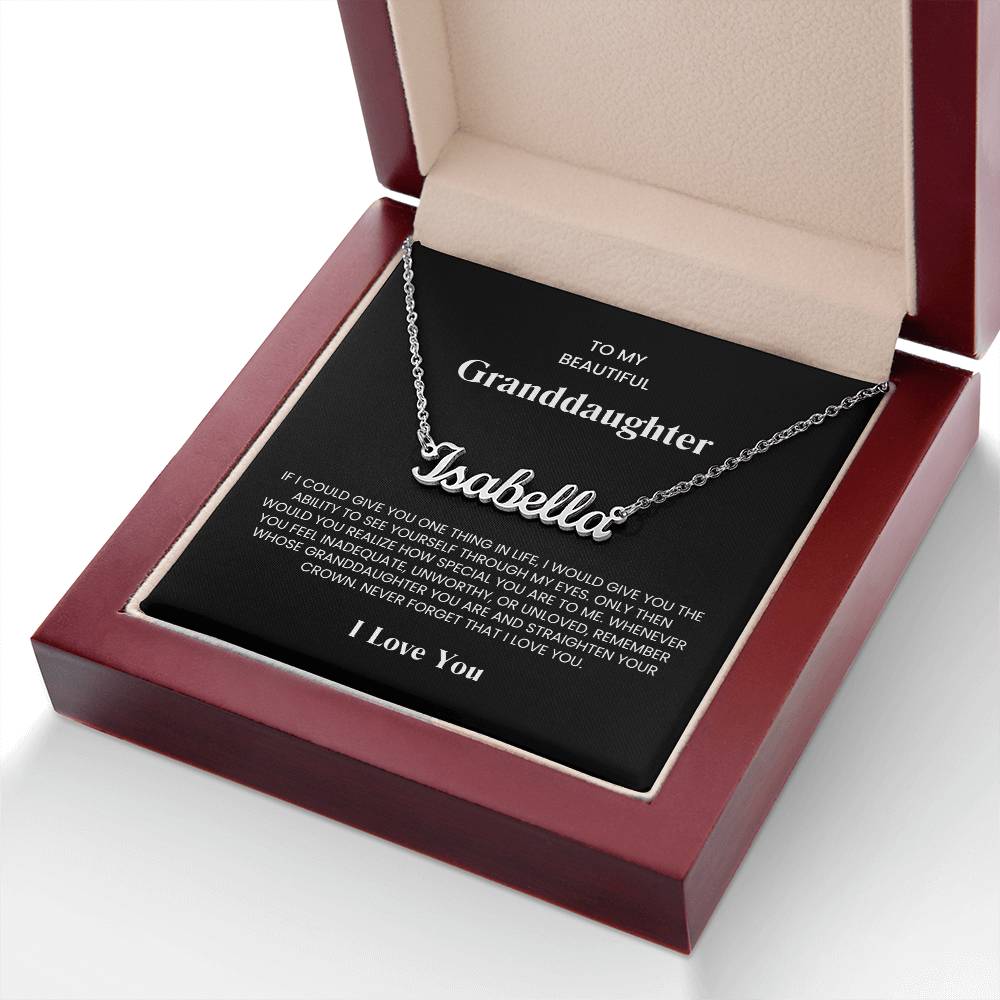 Granddaughter Name Necklace