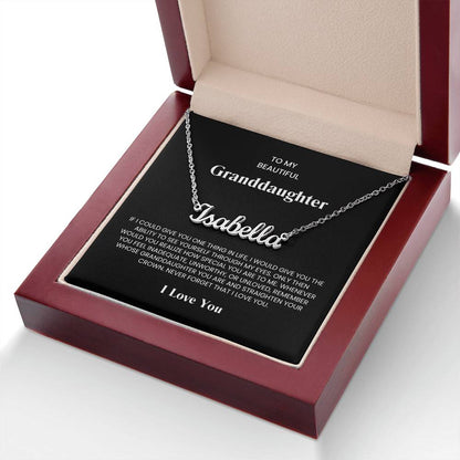 Granddaughter Name Necklace