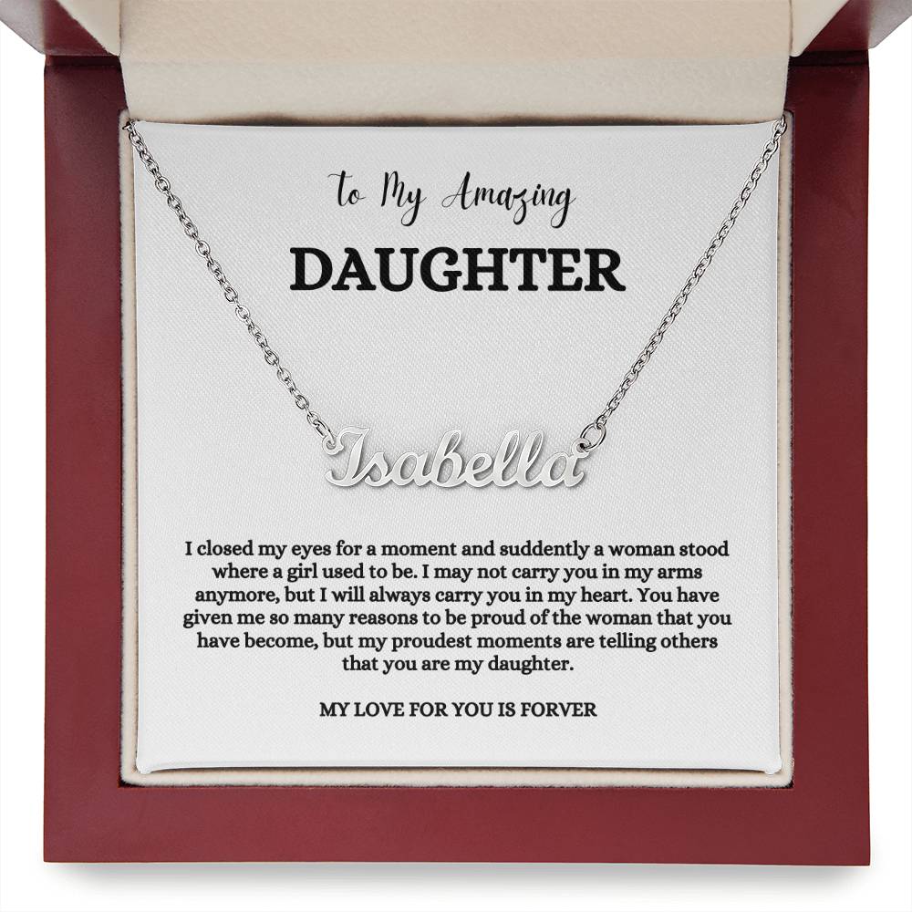 To My Amazing Daughter | Name Necklace