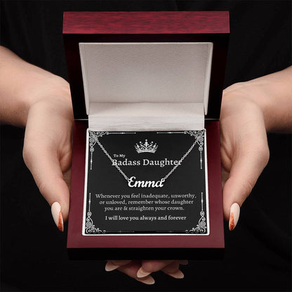 To My Badass Daughter | Name Necklace