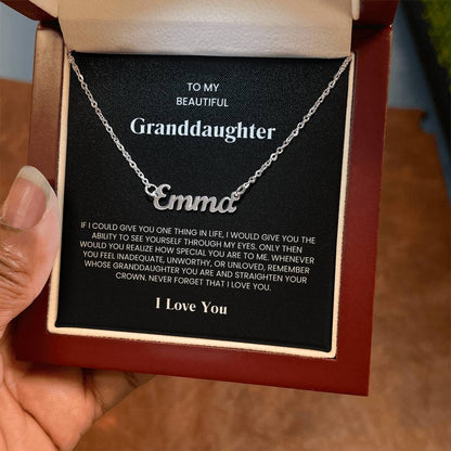 Granddaughter Name Necklace