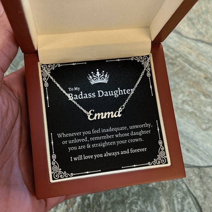 To My Badass Daughter | Name Necklace