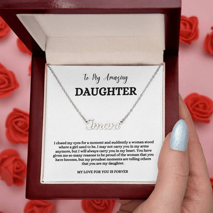 To My Amazing Daughter | Name Necklace