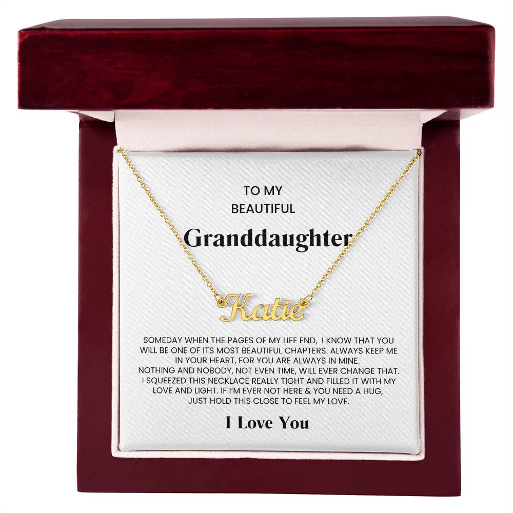 Granddaughter Name Necklace