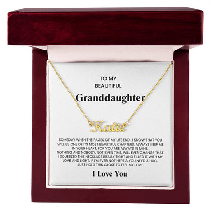 Granddaughter Name Necklace