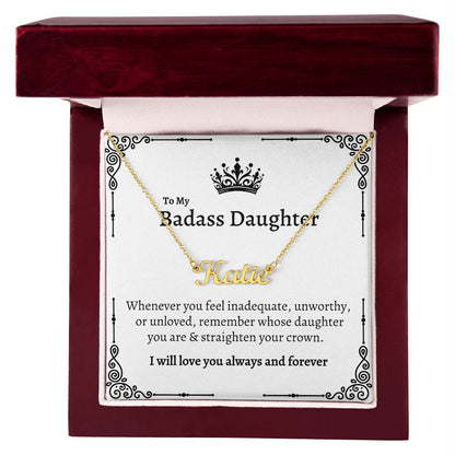 My Badass Daughter | Name Necklace