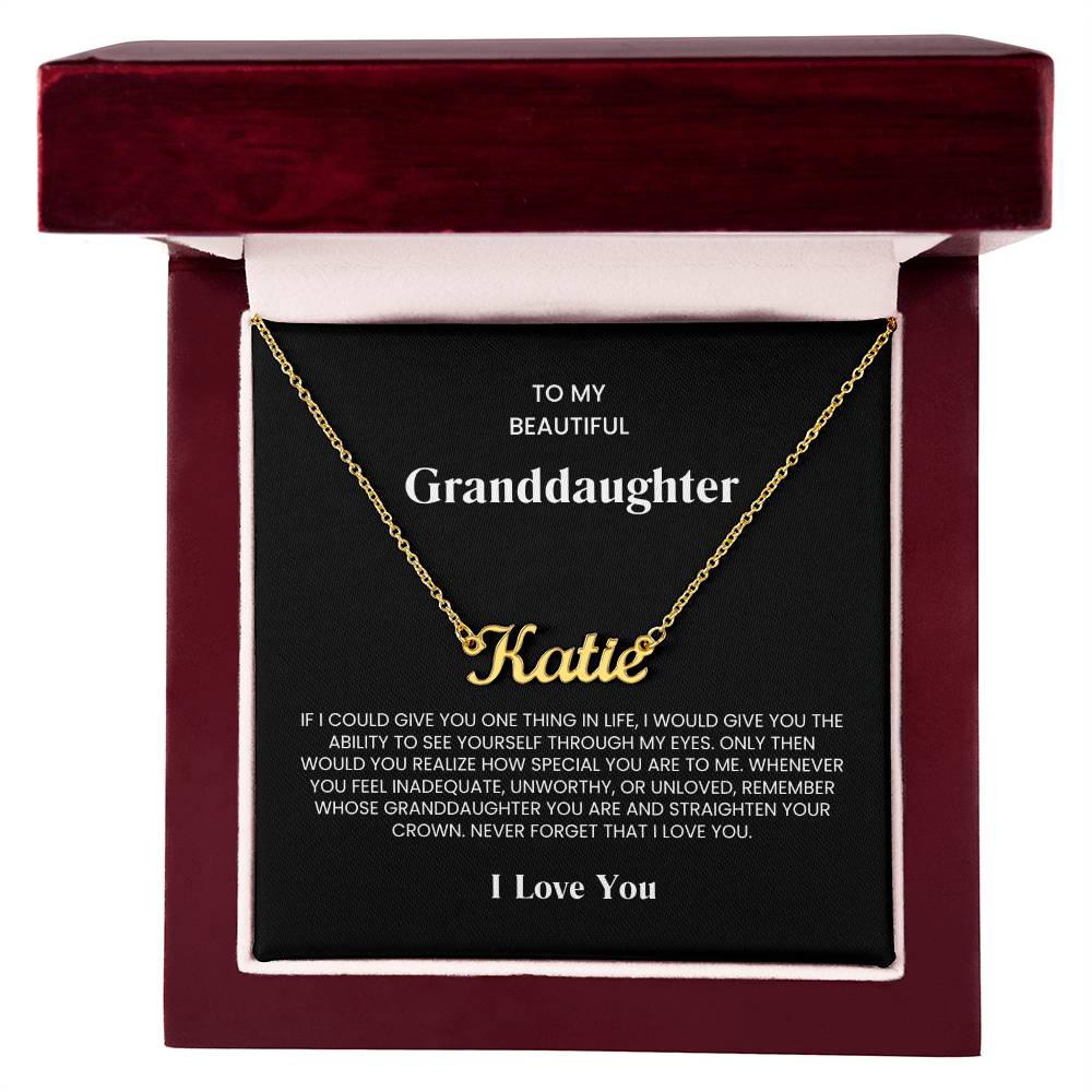 Granddaughter Name Necklace