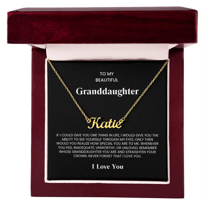 Granddaughter Name Necklace