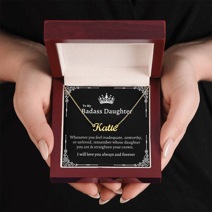 To My Badass Daughter | Name Necklace