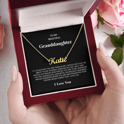 Granddaughter Name Necklace