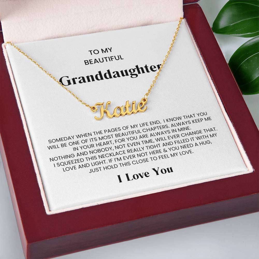 Granddaughter Name Necklace