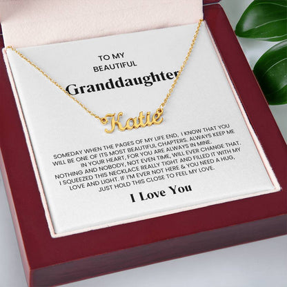 Granddaughter Name Necklace
