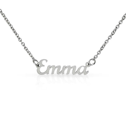 Custom Name Necklace Gift for Her – Personalized 18K Gold Jewelry for Daughter or Best Friend