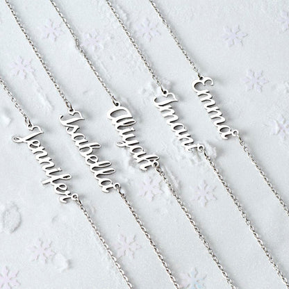 Custom Name Necklace Gift for Her – Personalized 18K Gold Jewelry for Daughter or Best Friend